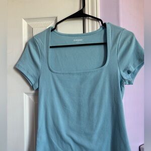 Old navy blue square neck top.